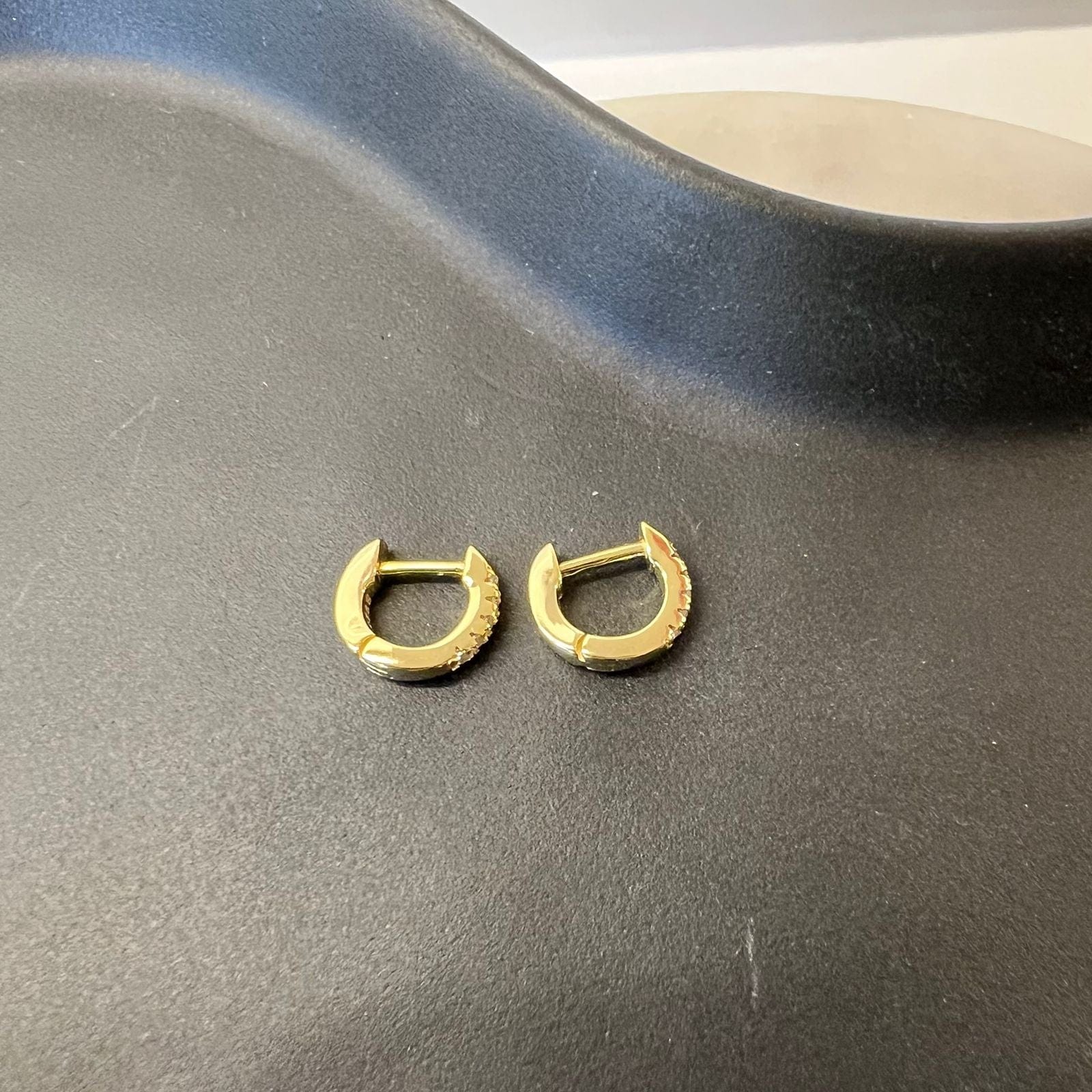 Fine and Yonder Earrings Mini Zircon Huggie