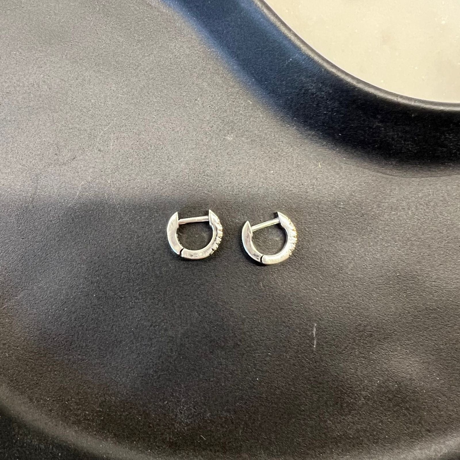 Fine and Yonder Earrings Mini Zircon Huggie