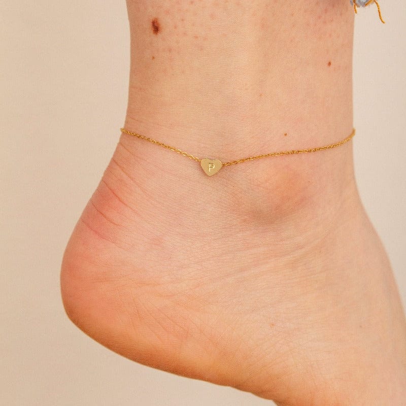Fine and Yonder Anklets Heart Bead Anklet