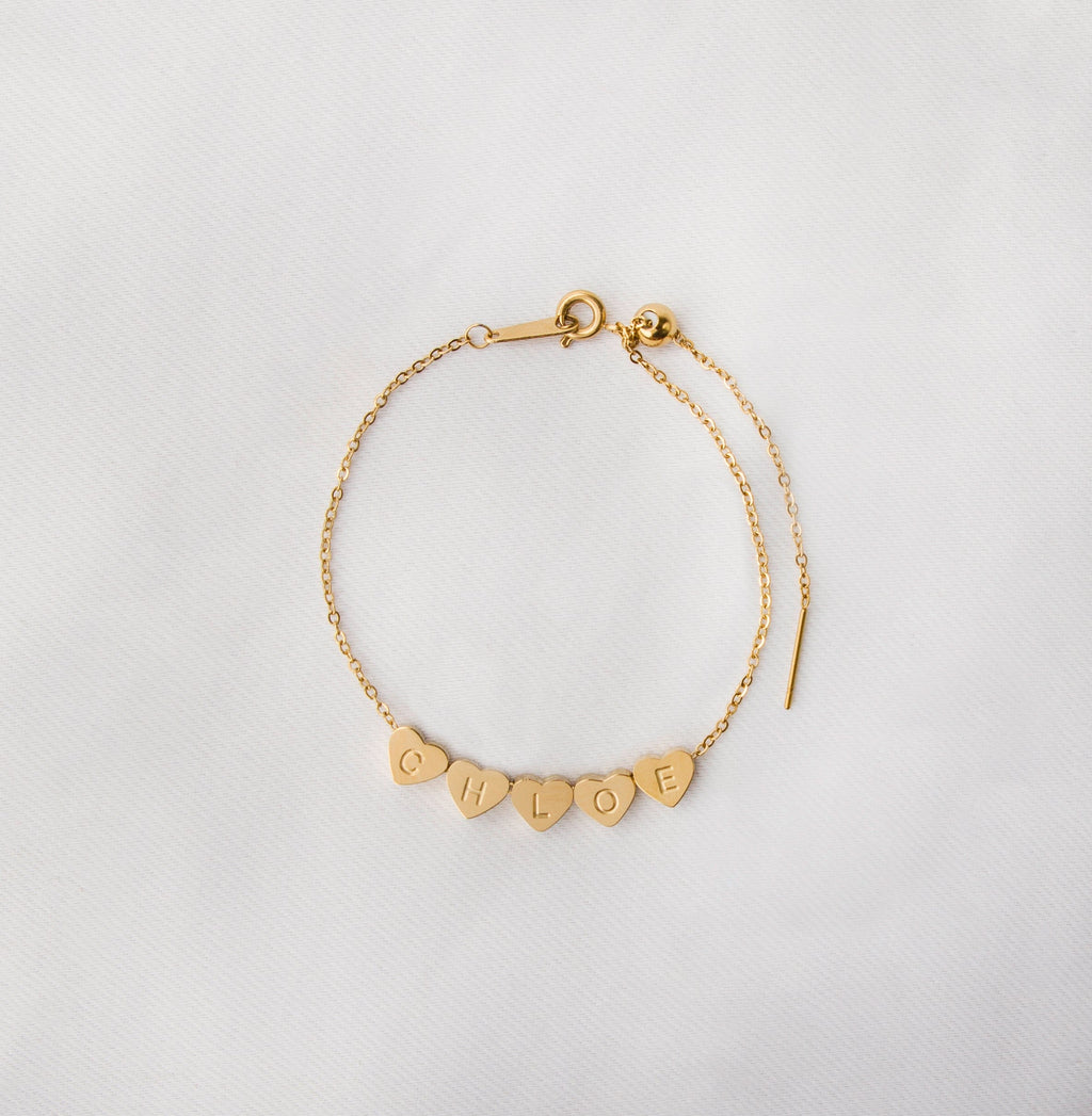 Fine and Yonder Anklets Heart Bead Anklet