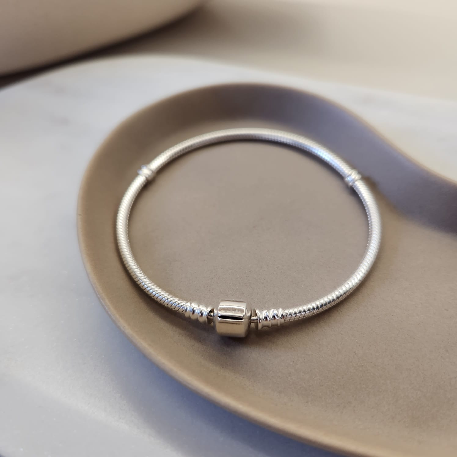 Fine and Yonder Bracelets 17CM 925 Sterling Silver Snake Chain Bracelet