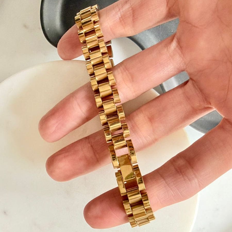 Fine and Yonder Bracelets 25CM Watchband Strap Gold