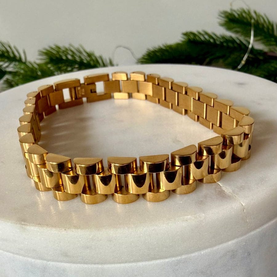 Fine and Yonder Bracelets 25CM Watchband Strap Gold