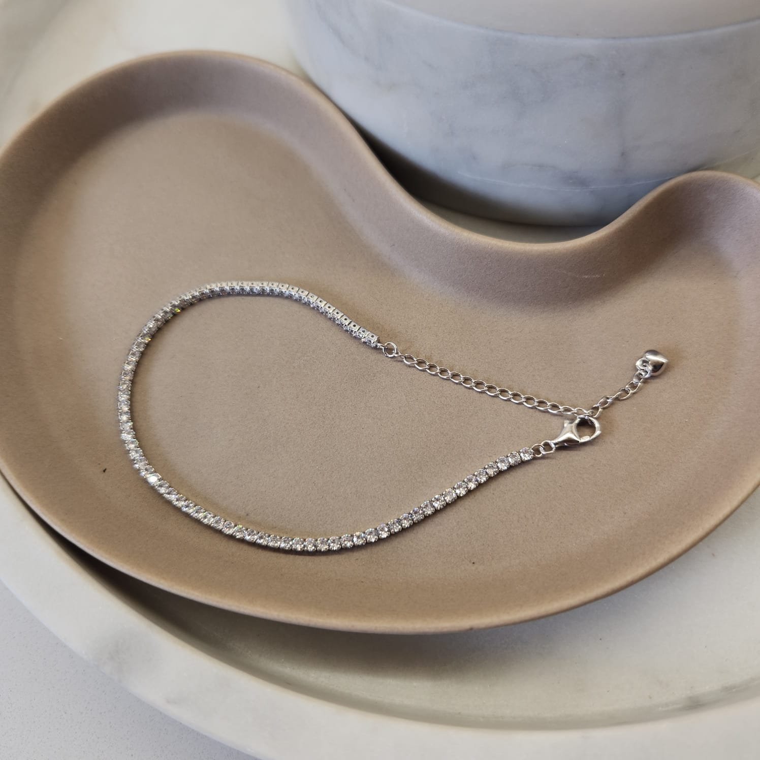 Fine and Yonder Bracelets Silver | Clasp Type Sterling Silver Tennis Bracelet