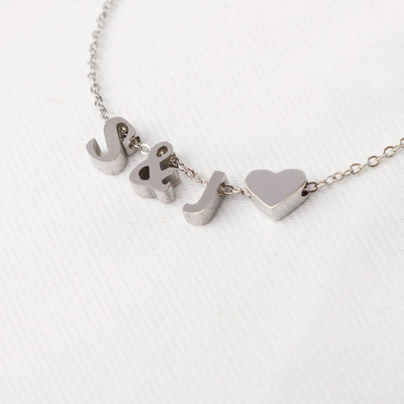 Fine and Yonder Bracelets Silver Letter Bracelet