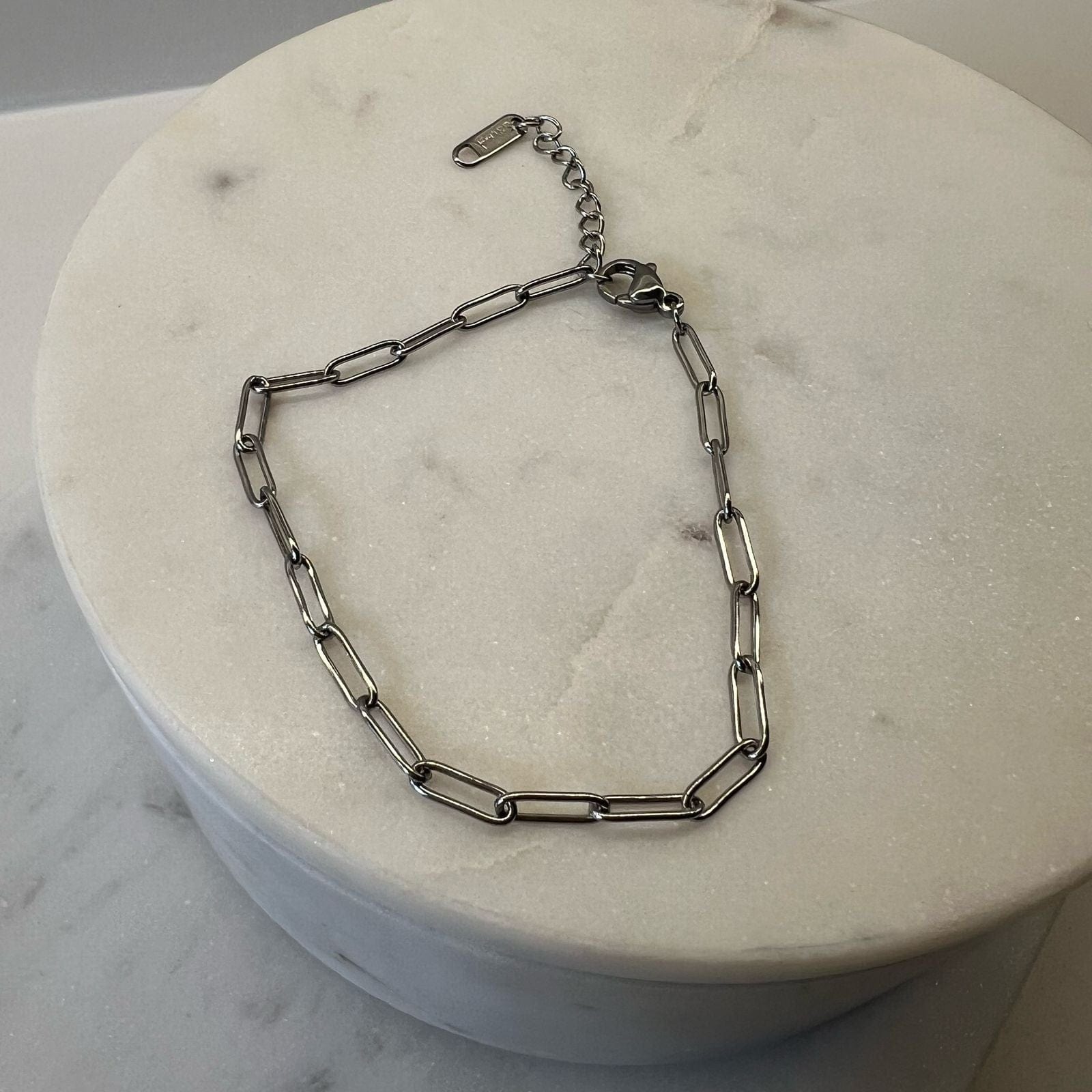 Fine and Yonder Bracelets Silver Paper Clip Bracelet