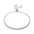 Fine and Yonder Bracelets Silver | Pink Stones Sterling Silver Tennis Bracelet
