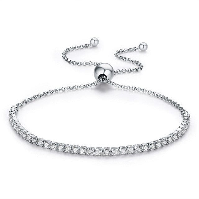 Fine and Yonder Bracelets Sterling Silver Tennis Bracelet