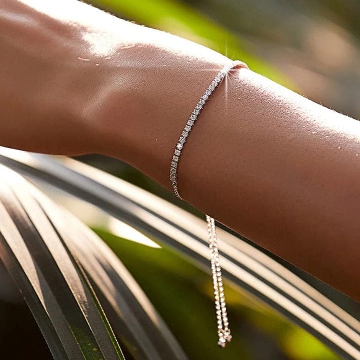 Fine and Yonder Bracelets Sterling Silver Tennis Bracelet