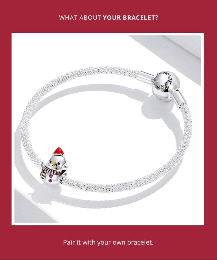 Fine and Yonder Charms & Pendants Christmas Snowman Charm