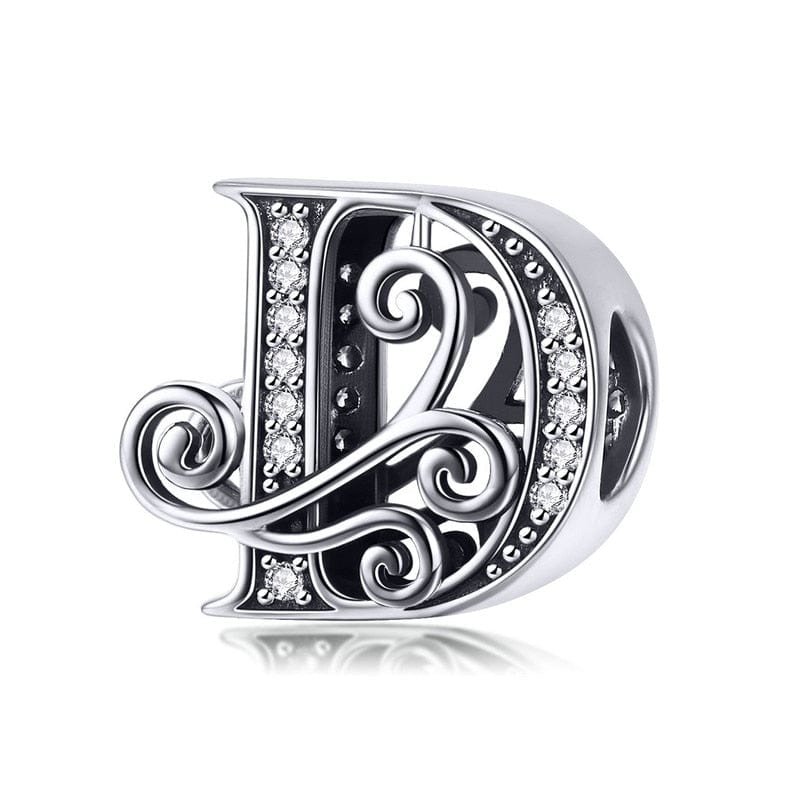 Fine and Yonder Charms & Pendants D Vintage Alphabet Charm