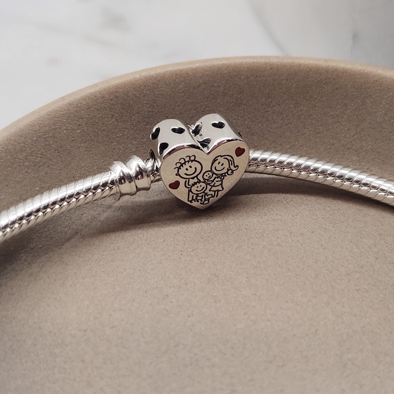 Fine and Yonder Charms & Pendants Family Heart Charm