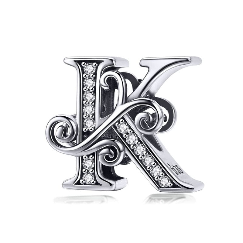Fine and Yonder Charms & Pendants K Vintage Alphabet Charm