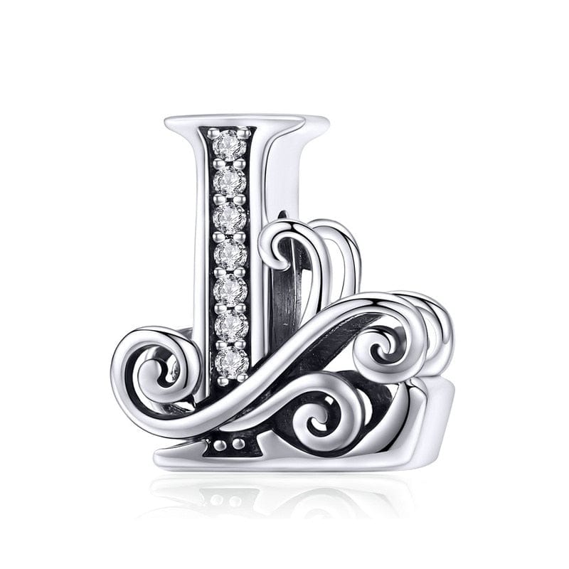 Fine and Yonder Charms & Pendants L Vintage Alphabet Charm