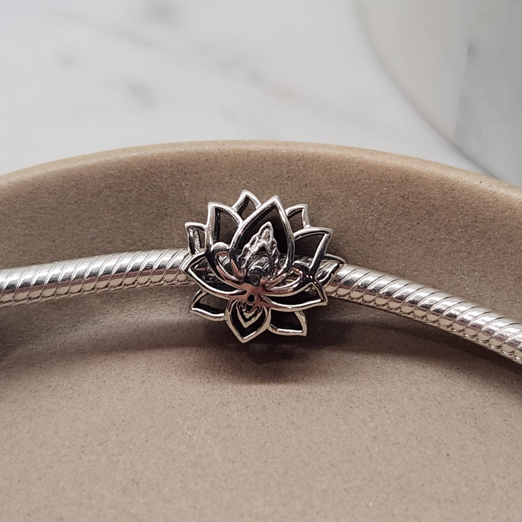 Fine and Yonder Charms & Pendants Lotus Flower Charm