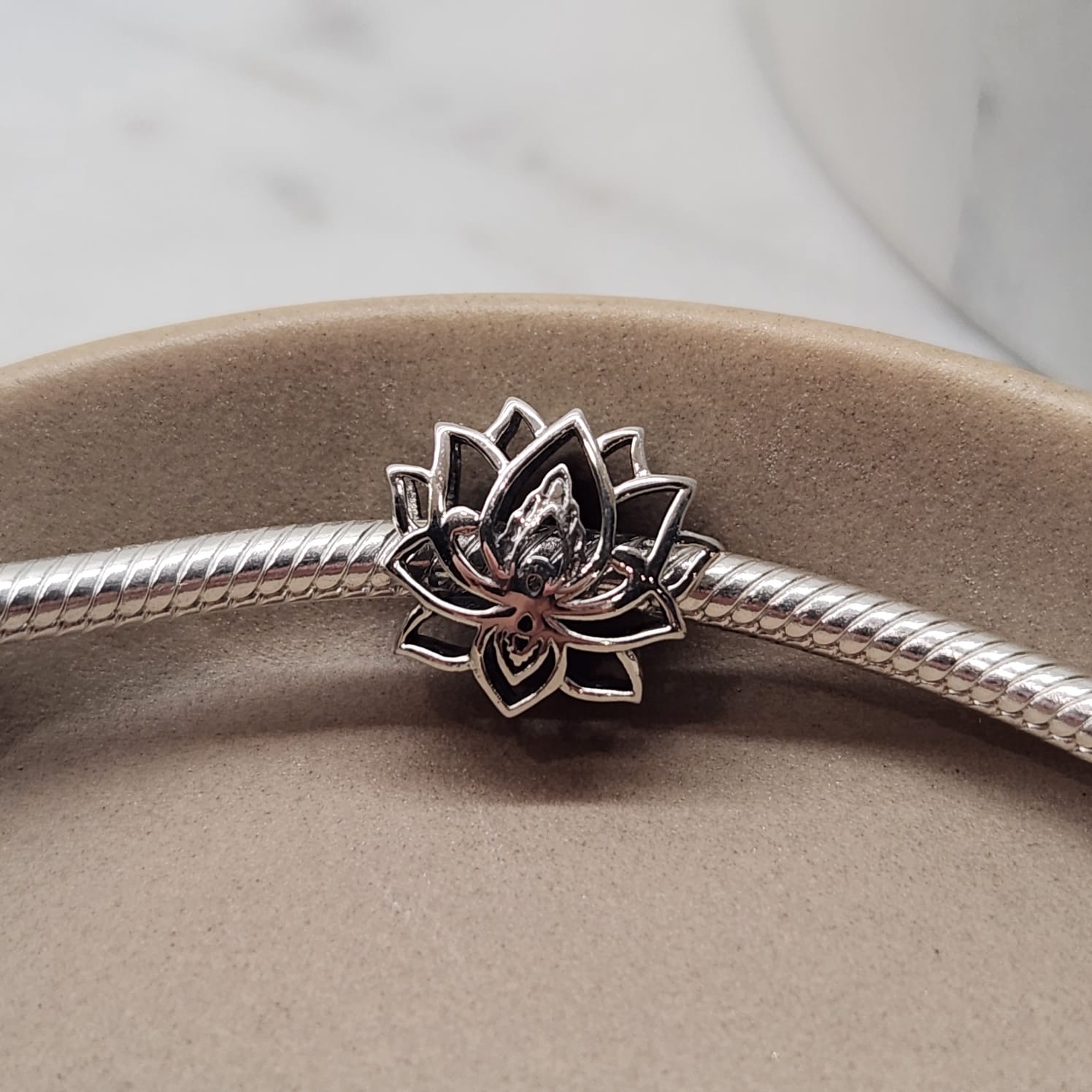 Fine and Yonder Charms & Pendants Lotus Flower Charm