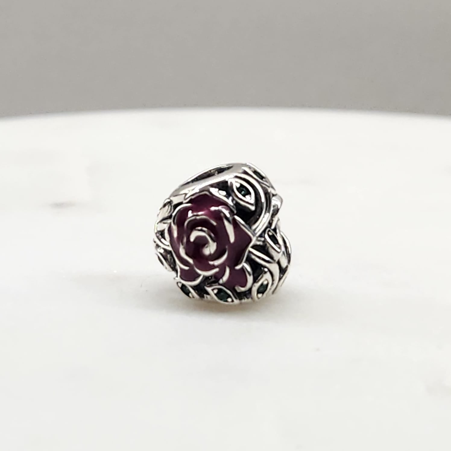 Fine and Yonder Charms & Pendants Rose Heart Charm