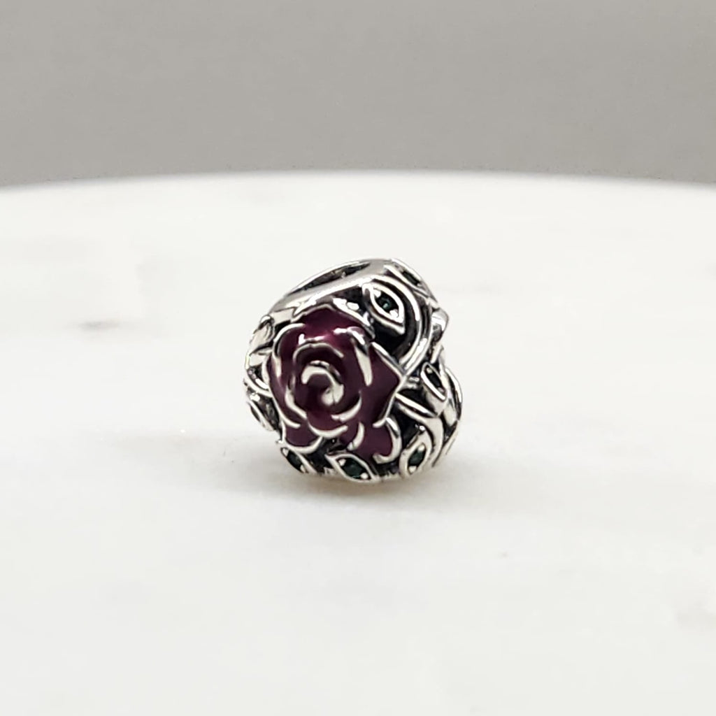 Fine and Yonder Charms & Pendants Rose Heart Charm