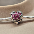 Fine and Yonder Charms & Pendants Rose Heart Charm