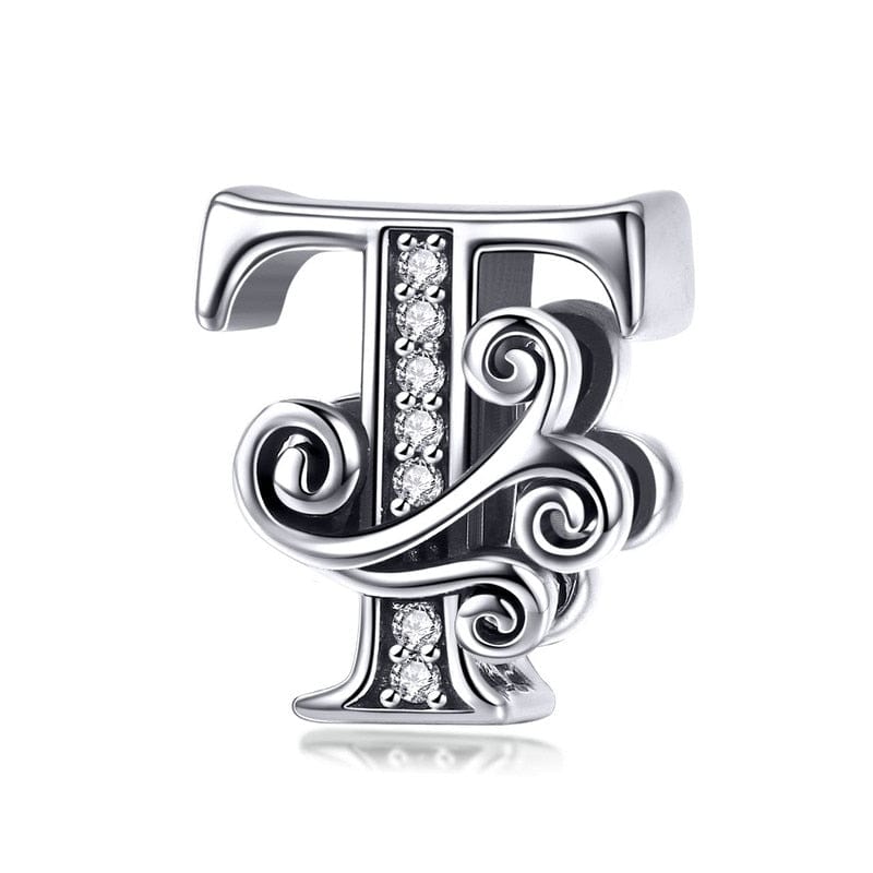 Fine and Yonder Charms & Pendants T Vintage Alphabet Charm