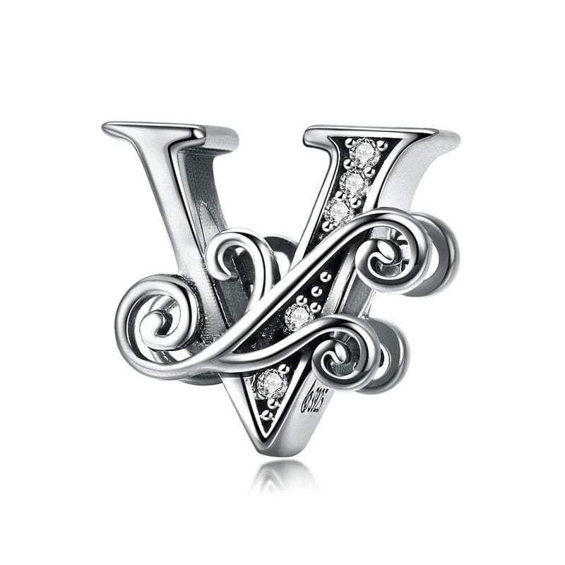 Fine and Yonder Charms & Pendants V Vintage Alphabet Charm