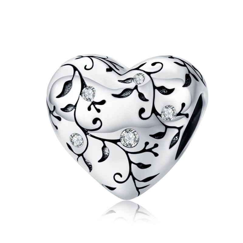 Fine and Yonder Charms & Pendants Vine Heart Charm