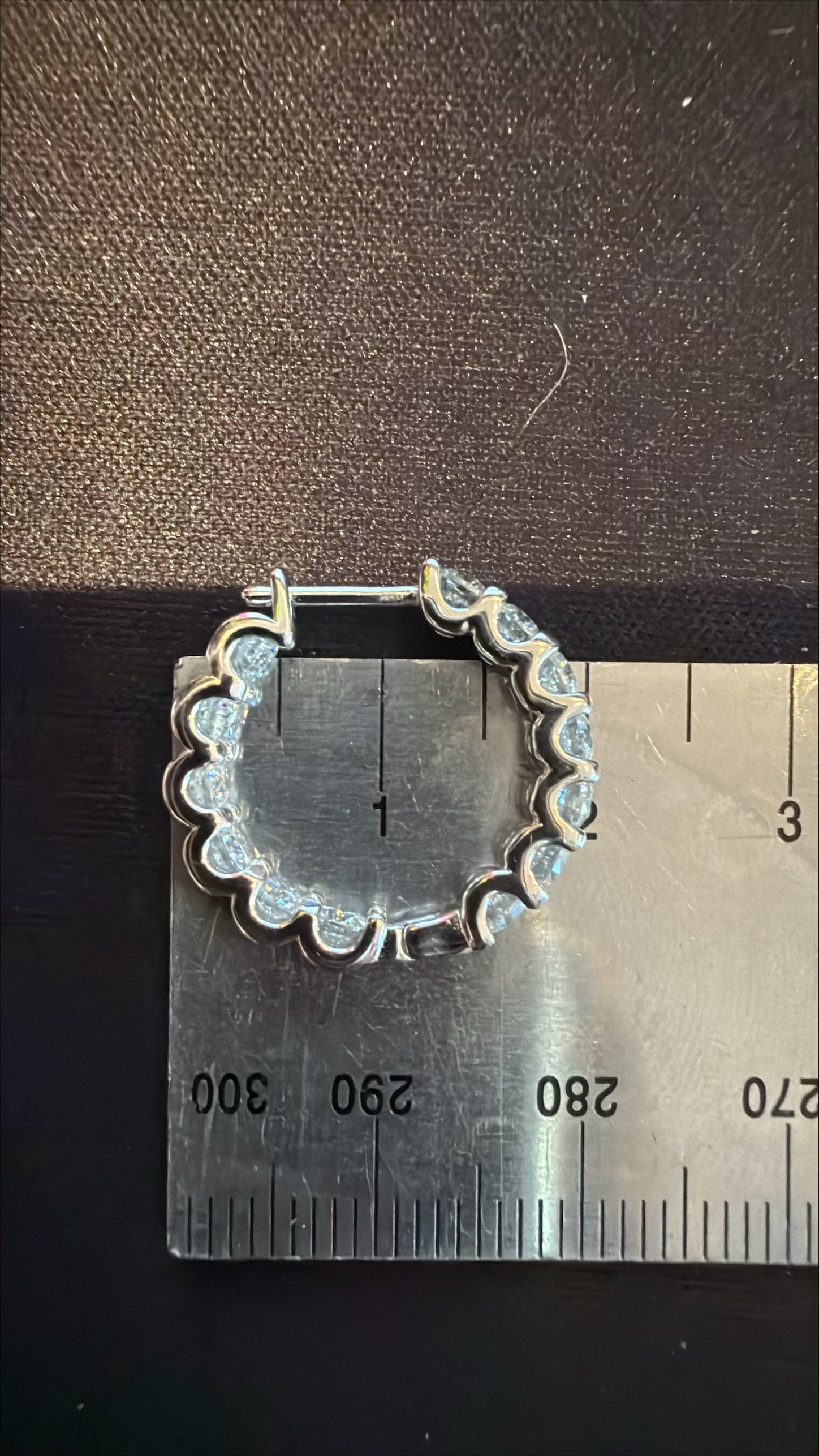 Fine and Yonder Earrings 13 Stone Moissanite Huggie Earrings