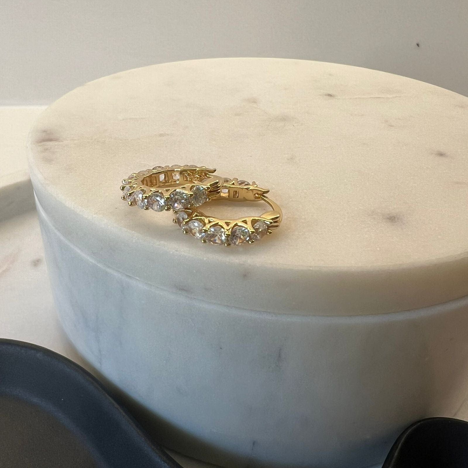 Fine and Yonder Earrings French Lace Huggie Earrings