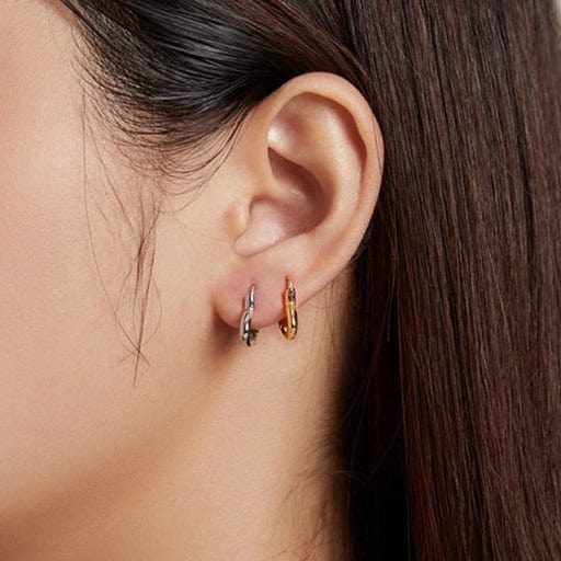 Fine and Yonder Earrings Heart Huggie Earring