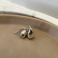 Suprene Collective Dewdrop Earrings silver tone 925 Sterling Silver high gloss teardrop