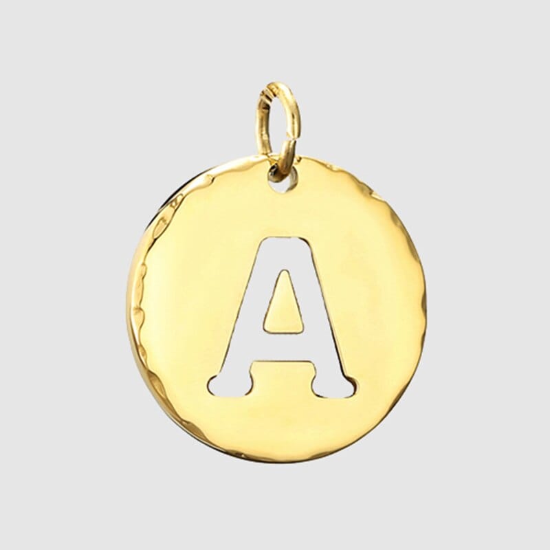 Fine and Yonder Necklaces A White & Gold Initial Necklace