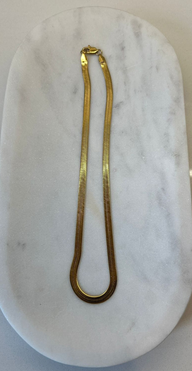 Fine and Yonder Necklaces Flat Snake Chain Necklace