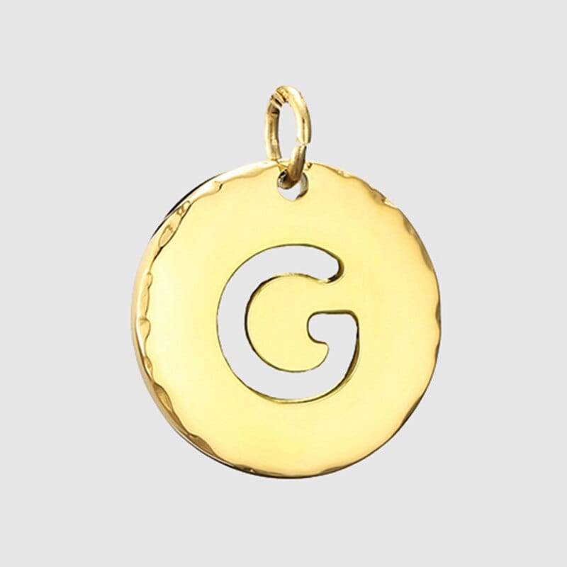 Fine and Yonder Necklaces G White & Gold Initial Necklace