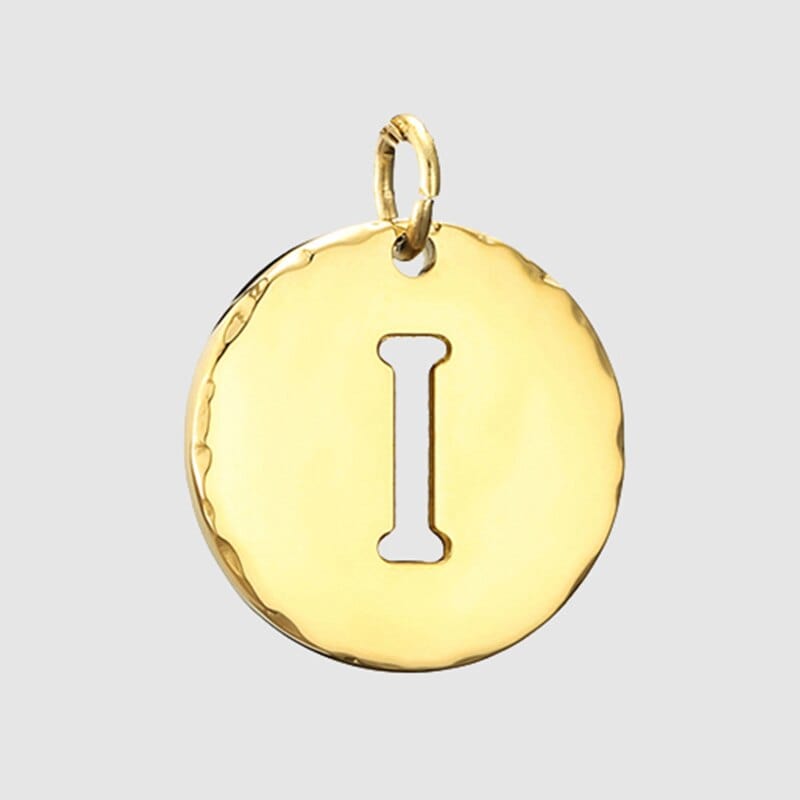 Fine and Yonder Necklaces I White & Gold Initial Necklace