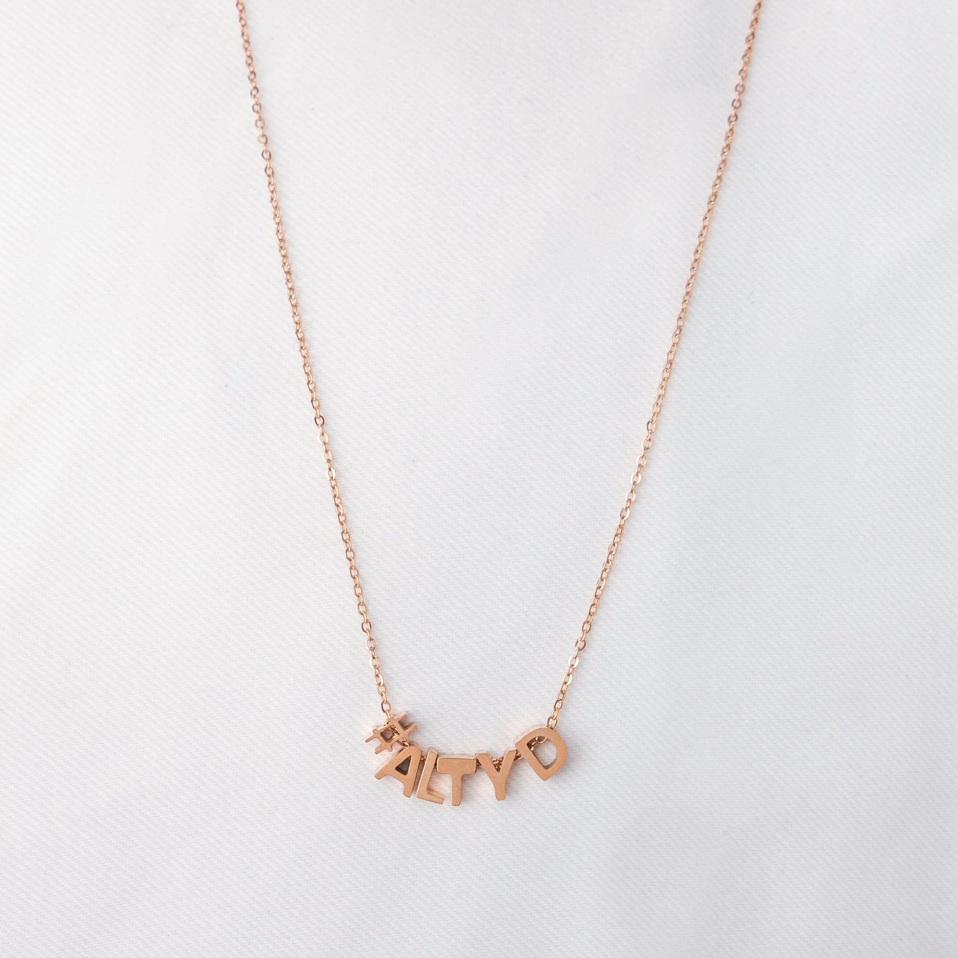 Fine and Yonder Necklaces Letter Necklace