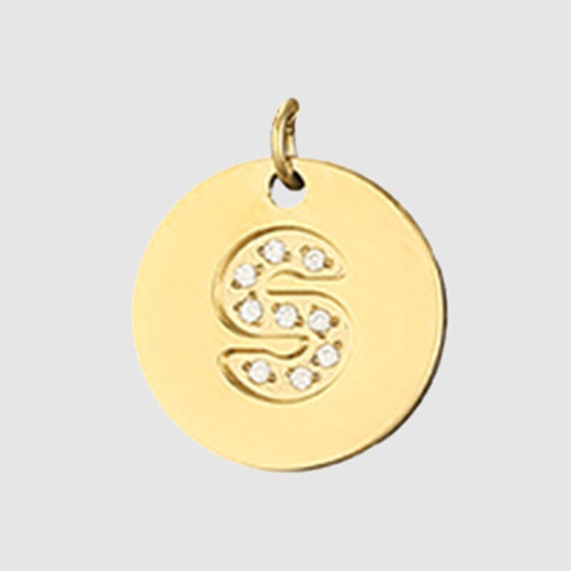 Fine and Yonder Necklaces S Zircon Stone Letter Necklace