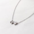 Fine and Yonder Necklaces Silver Color / A Heart & Initial Necklace