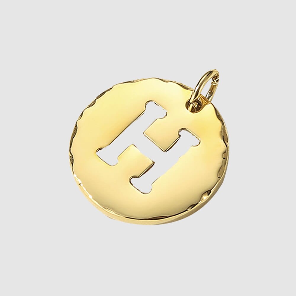 Fine and Yonder Necklaces White & Gold Initial Necklace