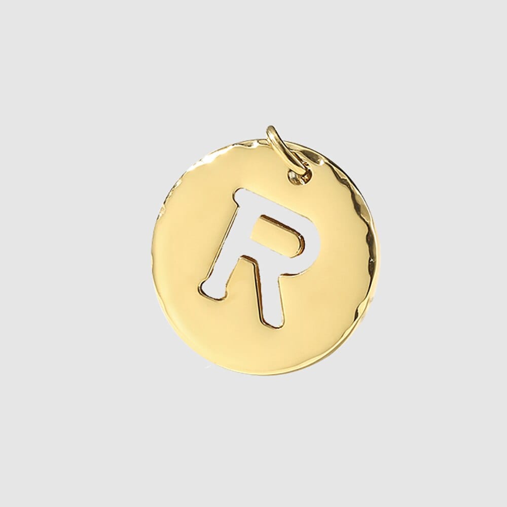 Fine and Yonder Necklaces White & Gold Initial Necklace