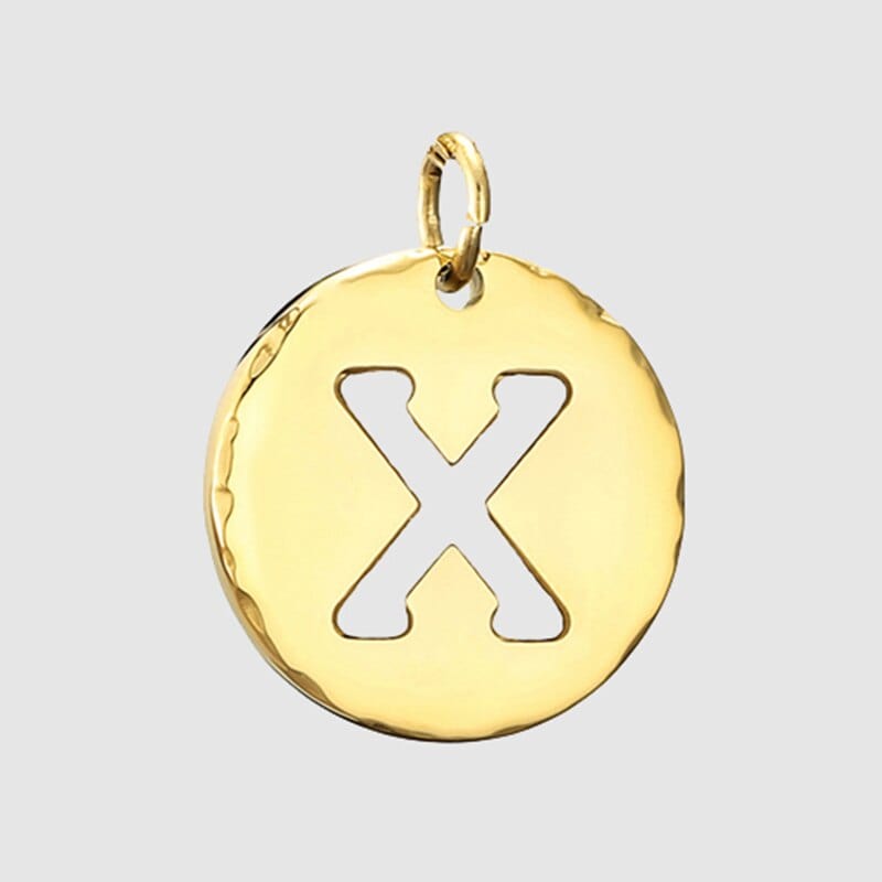 Fine and Yonder Necklaces X White & Gold Initial Necklace