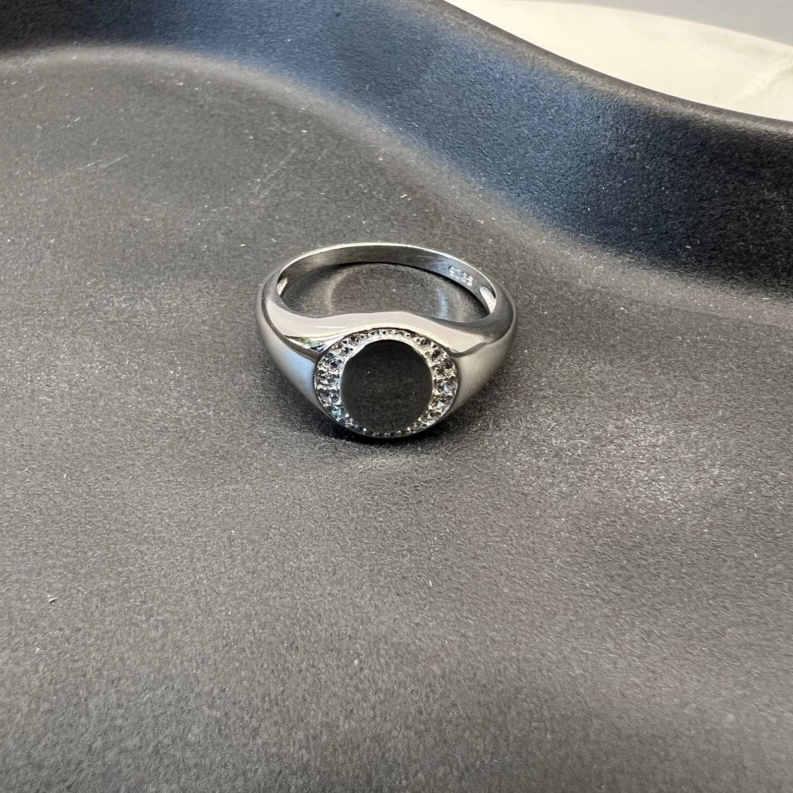 Fine and Yonder Rings 5 Round Signet Silver Ring