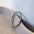 Fine and Yonder Rings 6 Eternity Black Zircon Ring