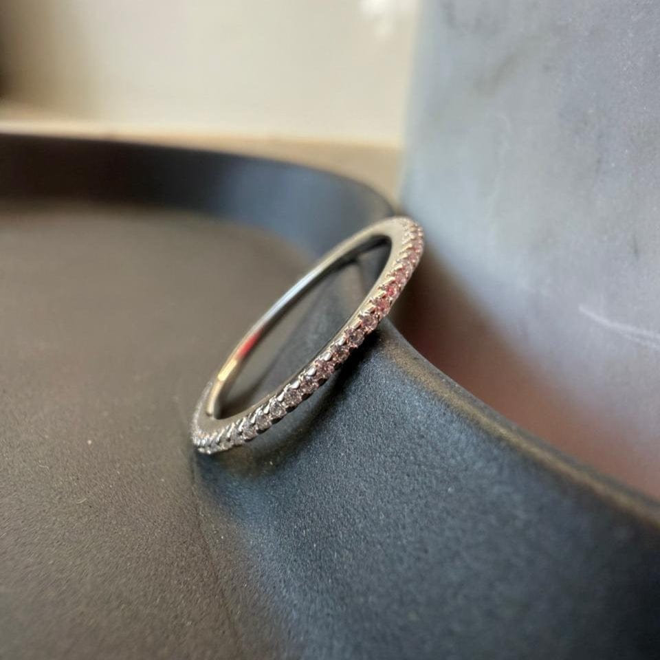 Fine and Yonder Rings 6 Full Eternity Moissanite Ring