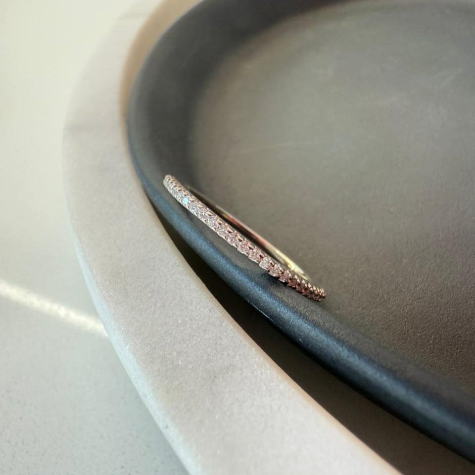 Fine and Yonder Rings Full Eternity Moissanite Ring