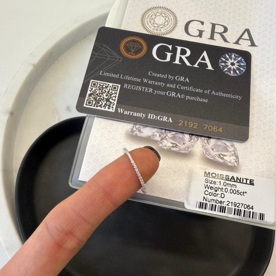 Fine and Yonder Rings Full Eternity Moissanite Ring