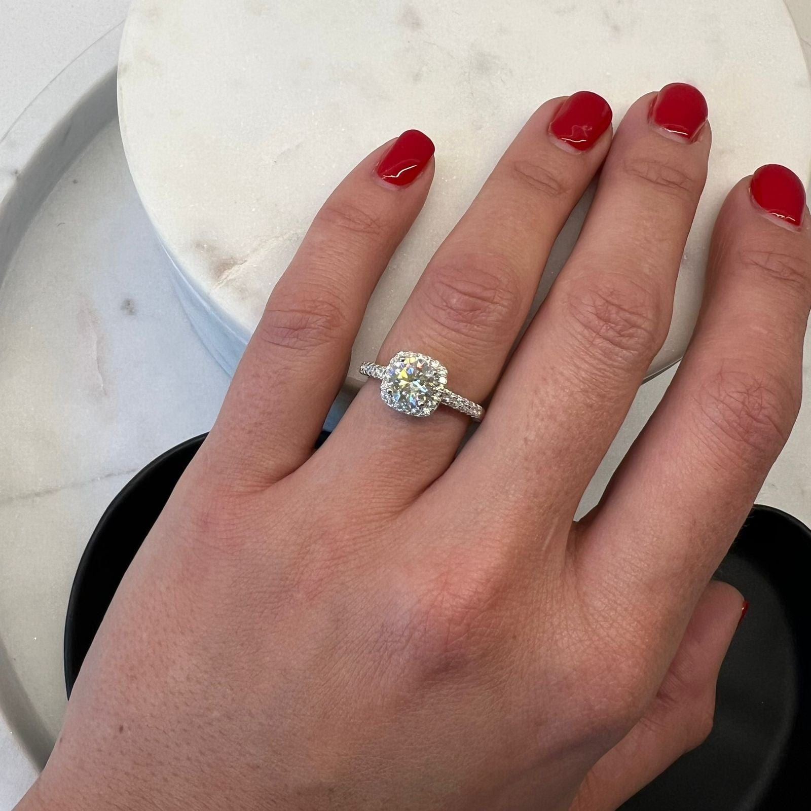 Suprene Collective Luna Moissanite Ring