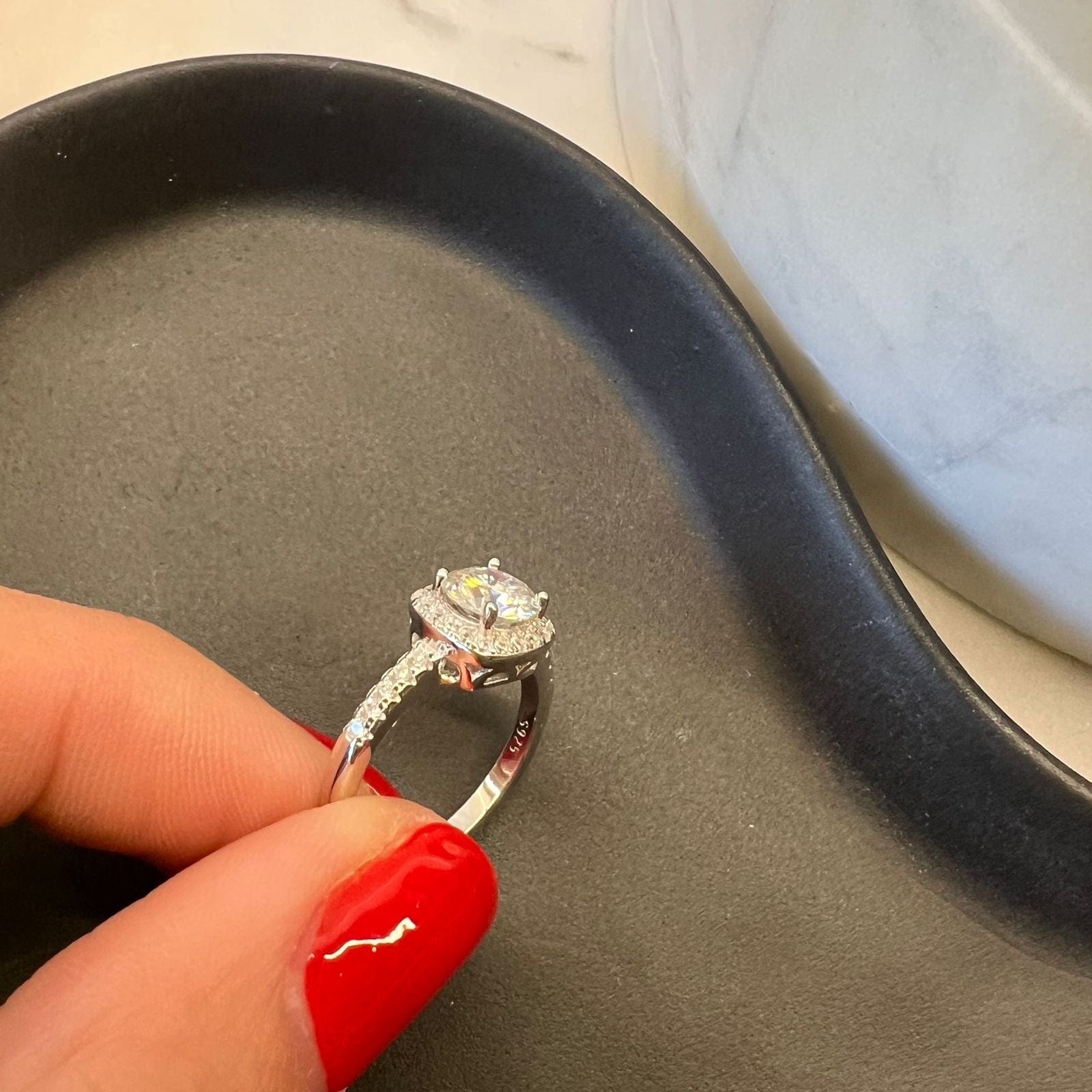 Suprene Collective Luna Moissanite Ring