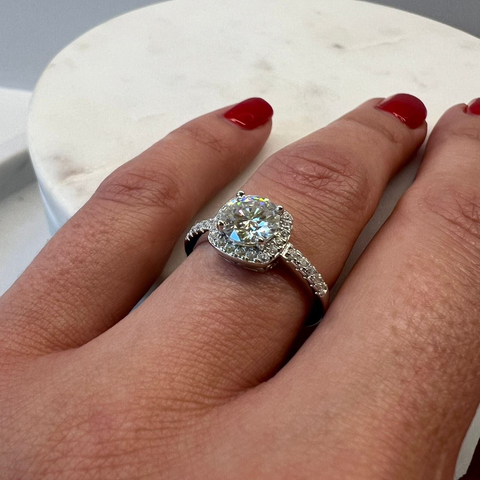 Suprene Collective Luna Moissanite Ring