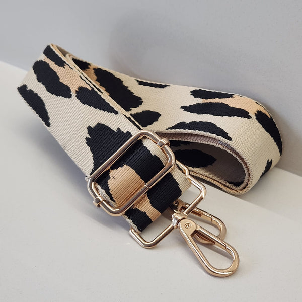 Suprene Bags Bag Accessories Bag Strap - Cheetah