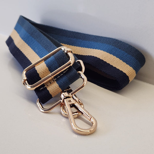 Suprene Bags Handbag & Wallet Accessories Bag Strap - Blue stripes